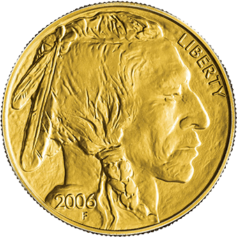 1oz GOLD BUFFALO front